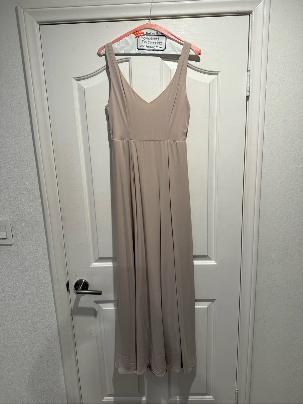 Show Me Your MuMu Taupe V-Neck Sleeveless Maxi Dress